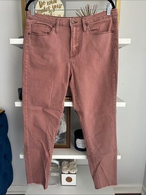 Mossimo Supply Co. Mauve Cropped Skinny Jeans